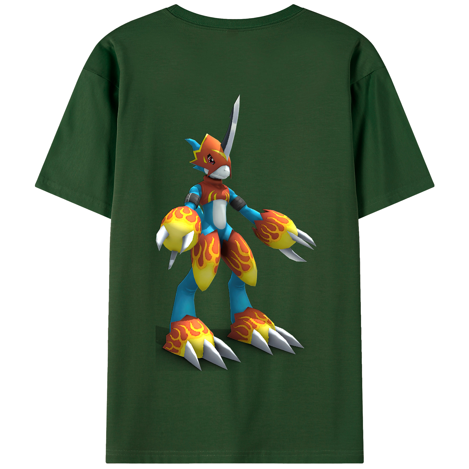 （画像用） Digimon デジタルモンスター/デジモン 綿100％半袖Tシャツ（背面プリント）
